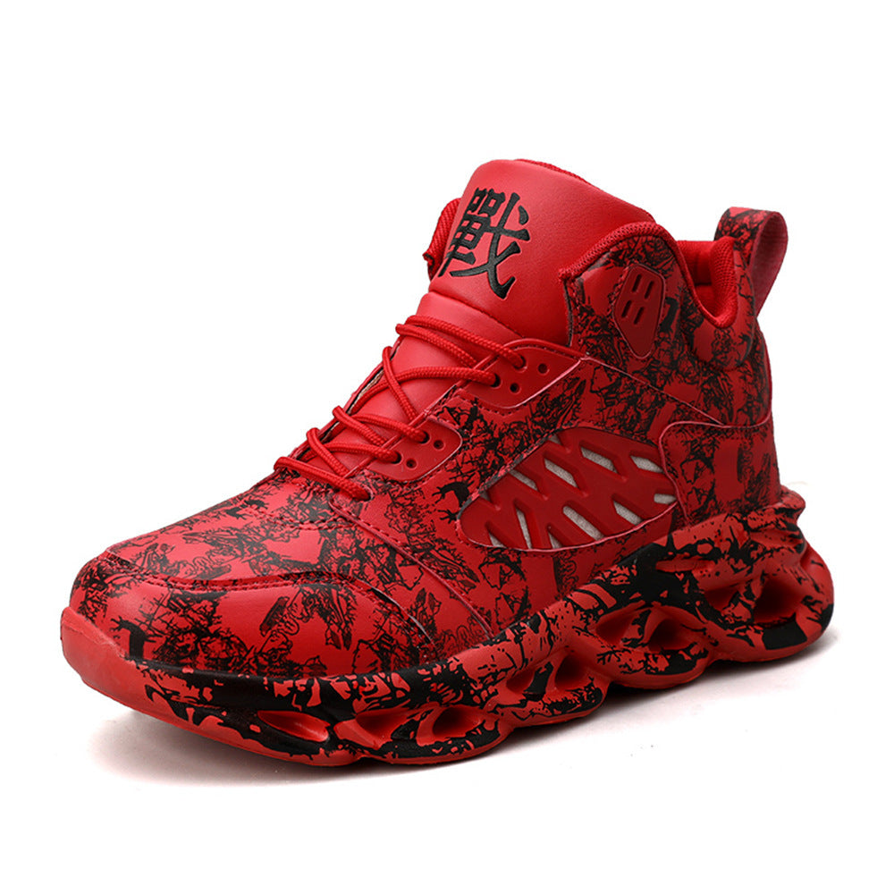 Graffiti print sneakers