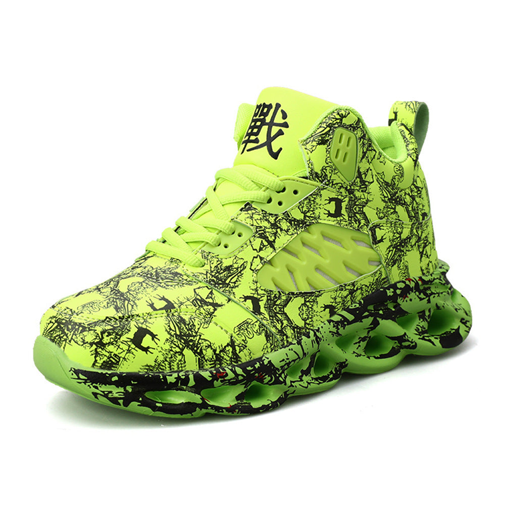 Graffiti print sneakers