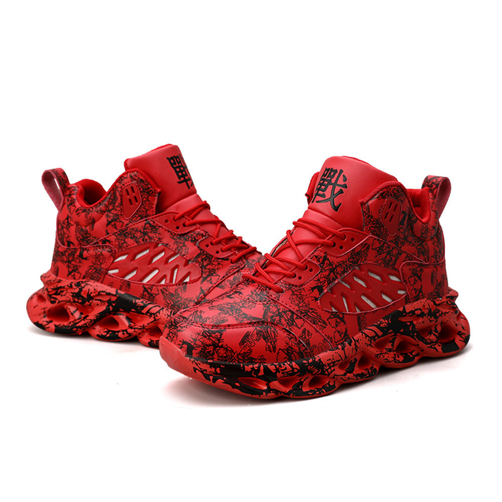 Graffiti print sneakers