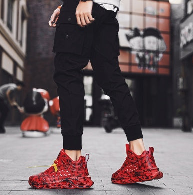 Graffiti print sneakers
