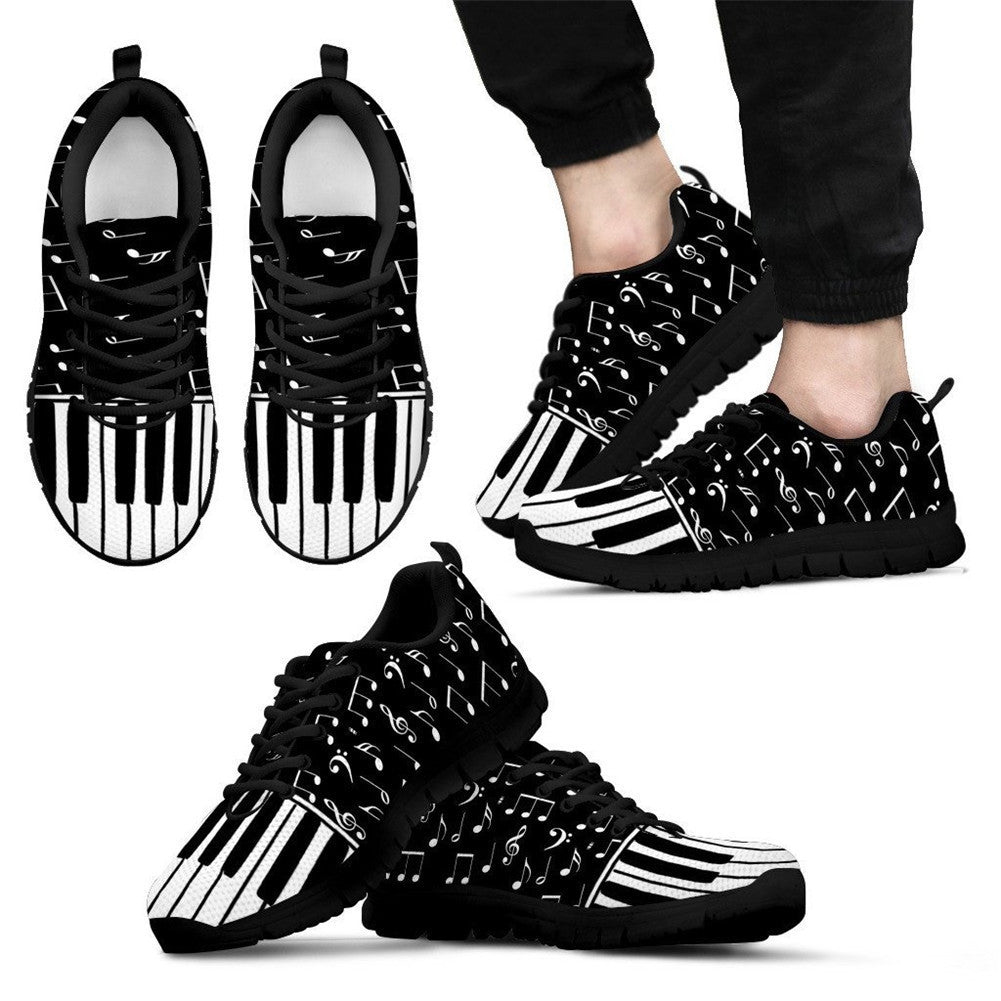 Musical print sneakers