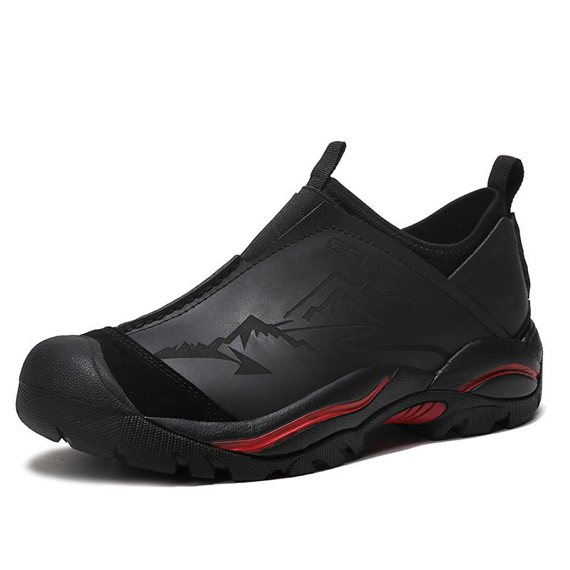 Cowhide hiking sneakers
