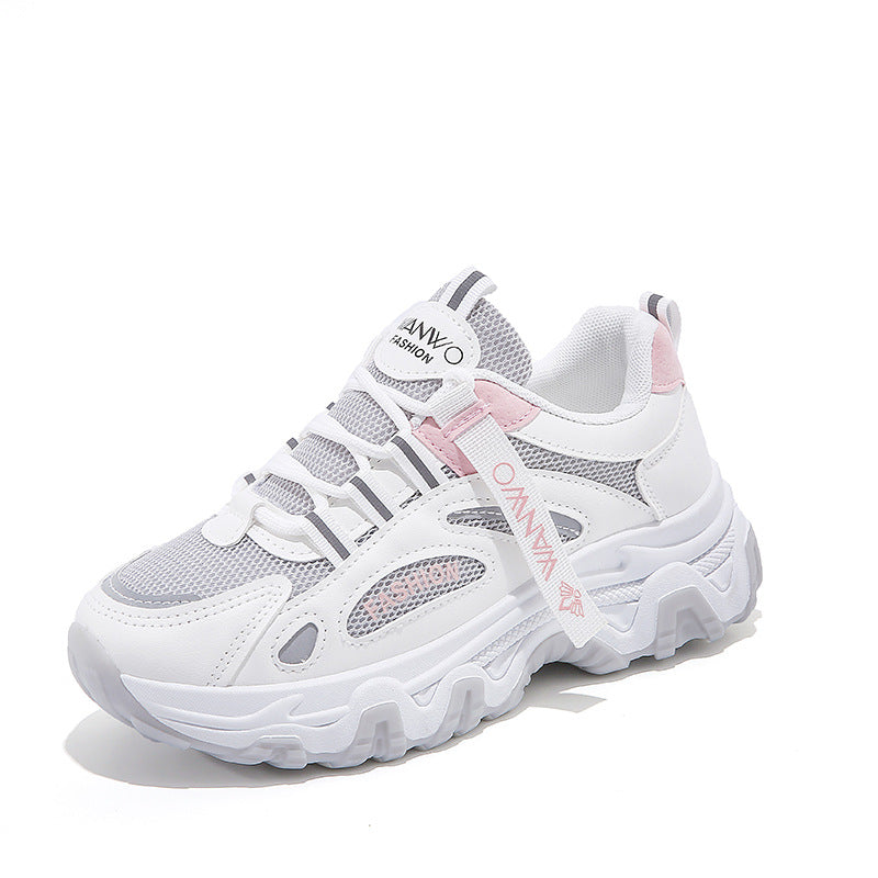 New Mesh Surface Clunky Sneakers Soft Sole Sneakers