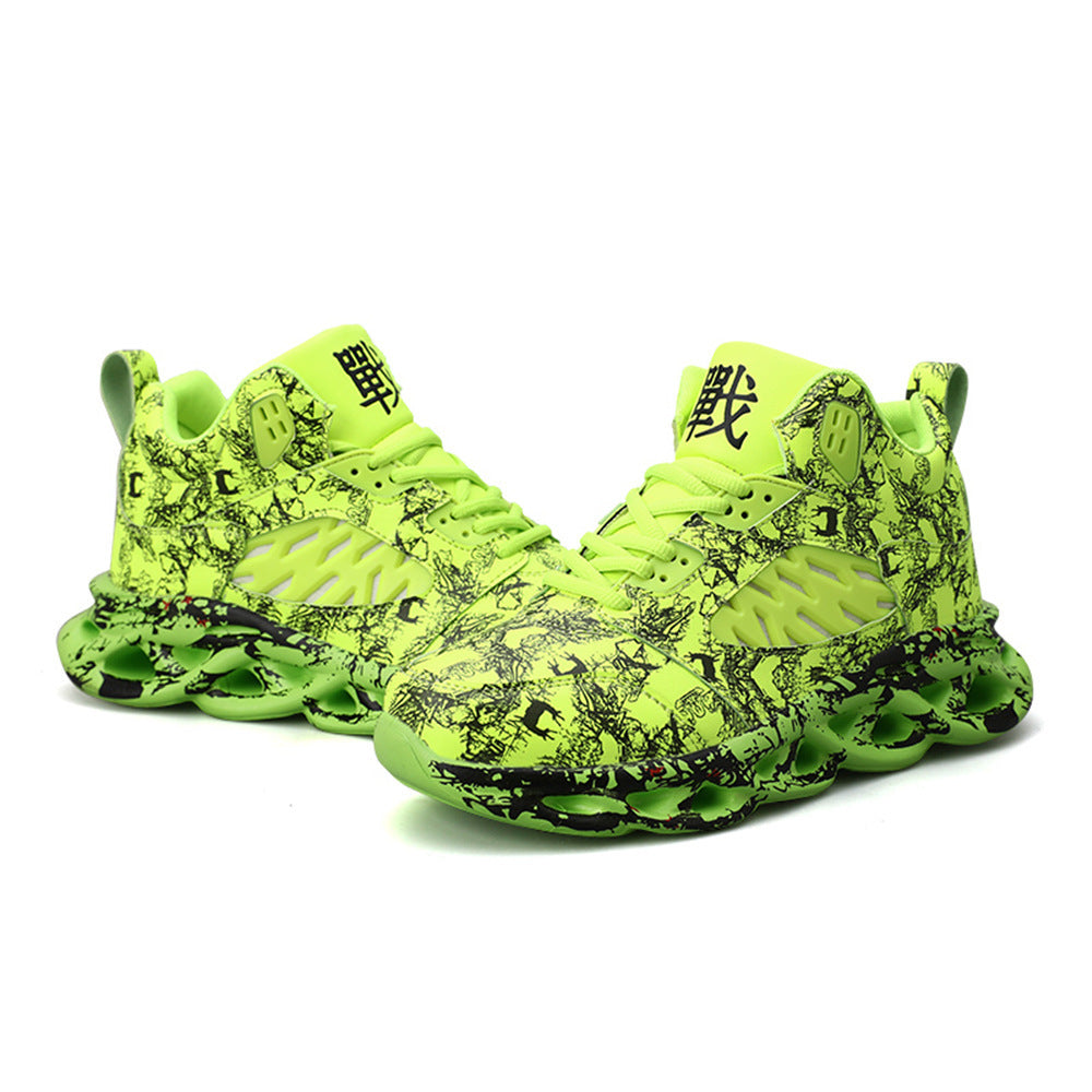 Graffiti print sneakers